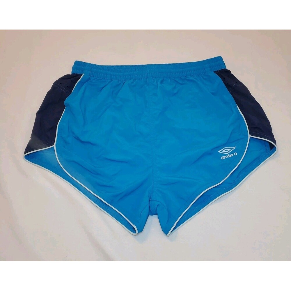 Original Umbro Blue Mens Sz Medium Soccer Shorts Active Running Fitness